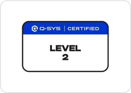 Q-SYS Certified – Level 2
